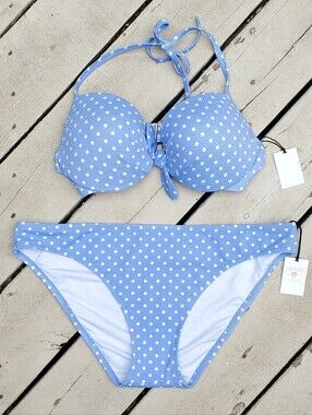 NEW! Shade & Shore Polka Dots Two Pieces Swimsuit Size XL